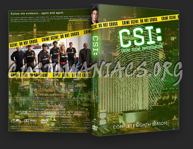 CSI Las Vegas Seasons 1 - 10 dvd cover