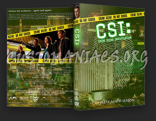 CSI Las Vegas Seasons 1 - 10 dvd cover