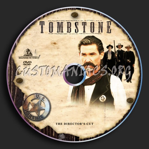 Tombstone : Directors Cut dvd label