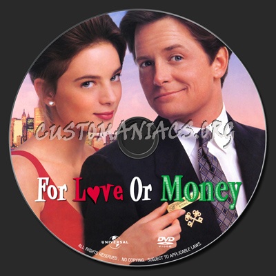 For Love Or Money dvd label