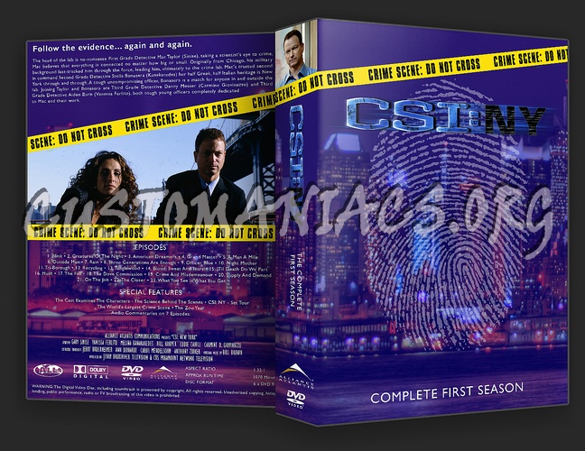 CSI: New York dvd cover