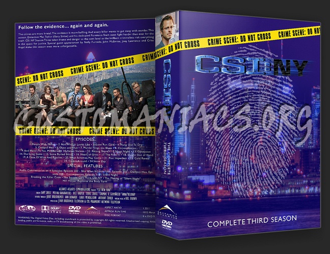 CSI: New York dvd cover