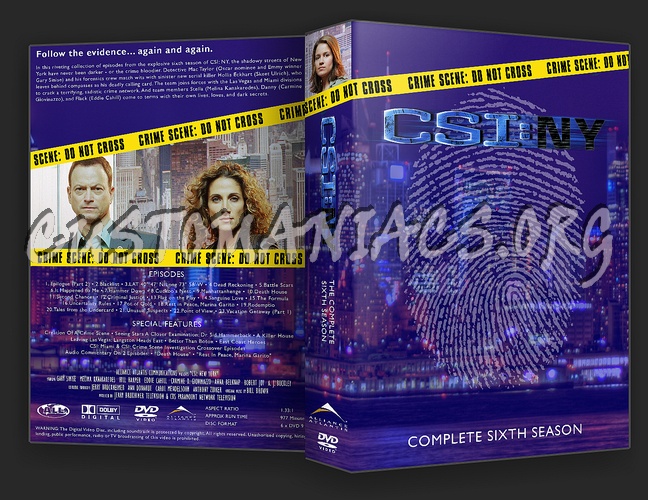 CSI: New York dvd cover