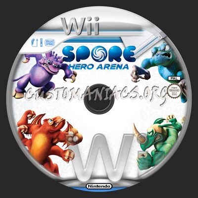 Spore - Hero Arena dvd label