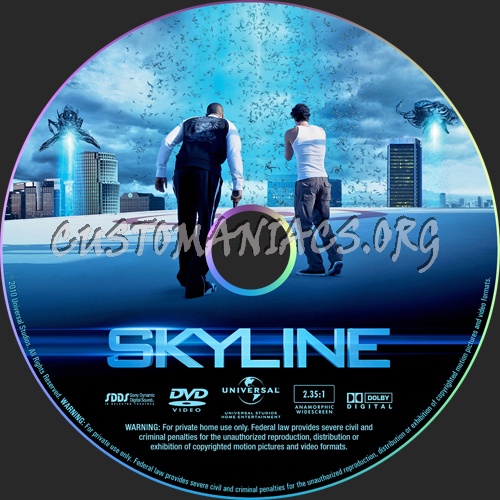 Skyline dvd label