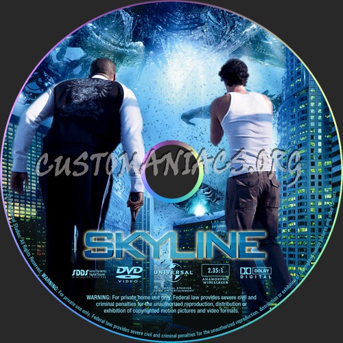 Skyline dvd label