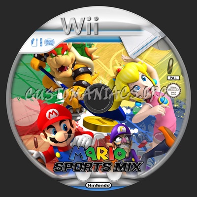 Mario Sports Mix dvd label