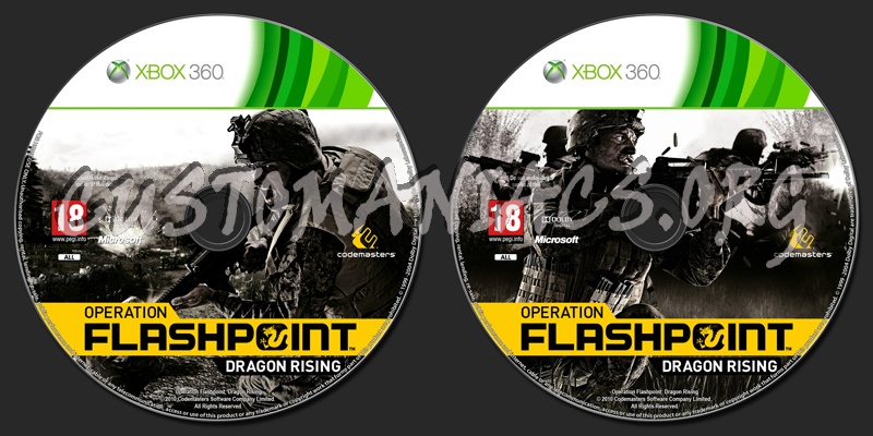 Operation Flashpoint: Dragon Rising dvd label