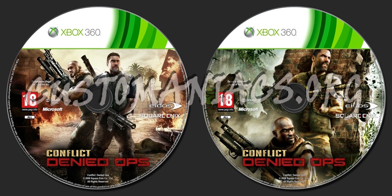 Conflict: Denied Ops dvd label