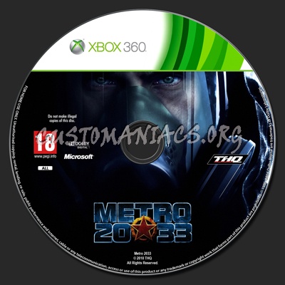 Metro 2033 dvd label