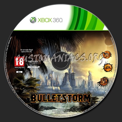 Bulletstorm dvd label