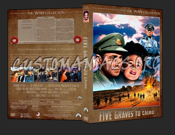 War Collection Five Graves To Cairo dvd cover