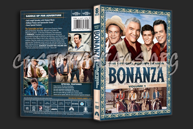 Bonanza Season 2 Volume 1 dvd cover - DVD Covers & Labels by