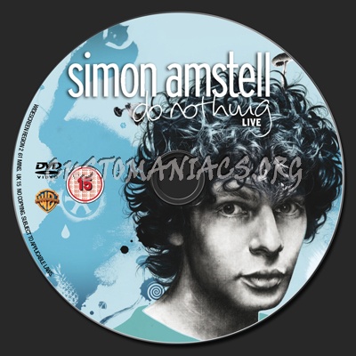 Simon Amstell Do Nothing Live dvd label