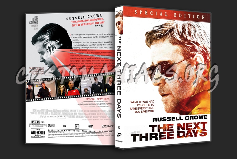 The Next Three Days dvd cover