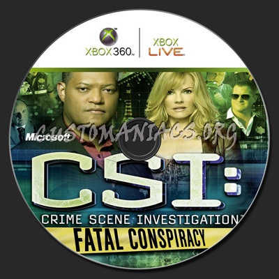 CSI Fatal Conspiracy dvd label