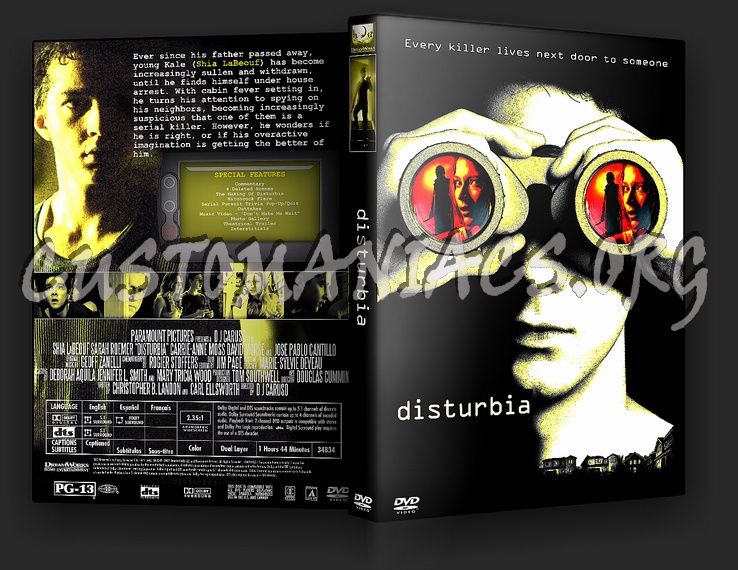 Disturbia dvd cover