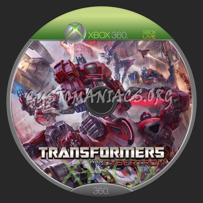 Transformers War for Cybertron dvd label