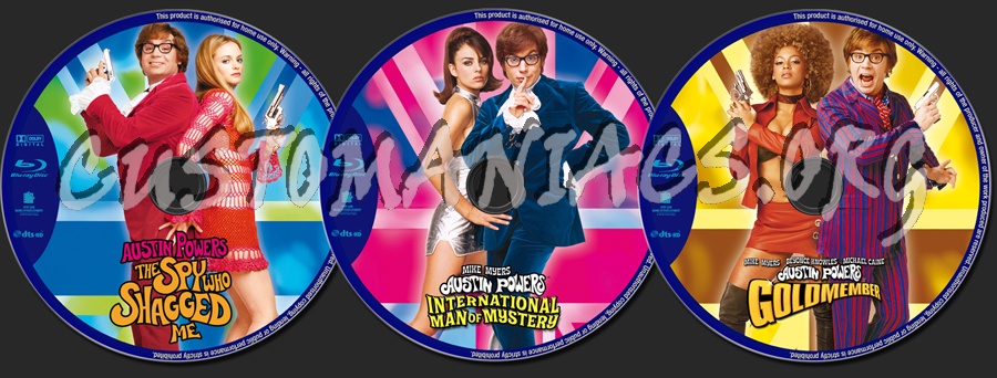 Austin Powers Collection blu-ray label