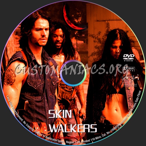 Skinwalkers dvd label