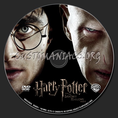 Harry Potter and the Deathly Hallows Part 1 dvd label