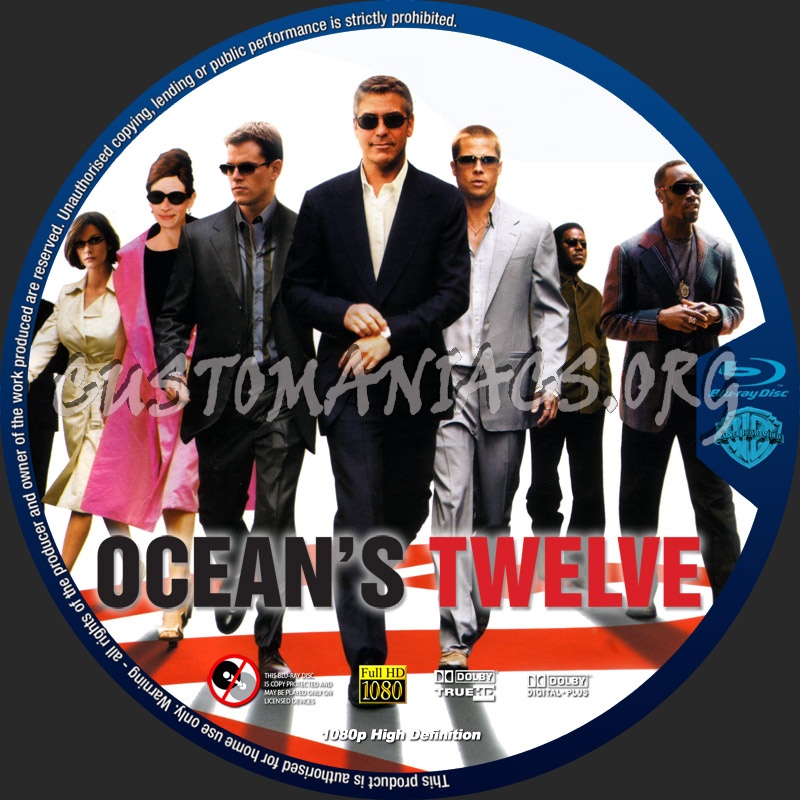 Ocean's Twelve blu-ray label