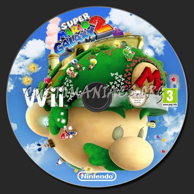 Super Mario Galaxy 2 dvd label