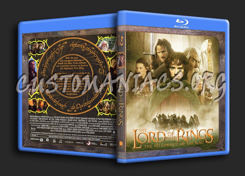 The Lord Of The Rings: The Fellowship Of The Ring blu-ray cover - DVD ...