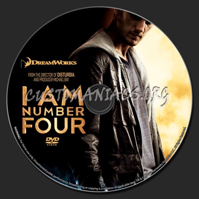 I Am Number Four dvd label