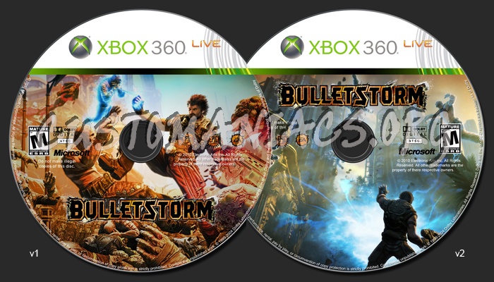 Bulletstorm dvd label