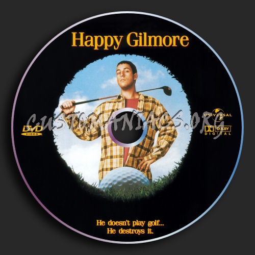 Happy Gilmore dvd label