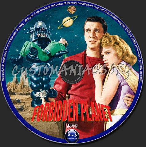 Forbidden Planet (1956) blu-ray label