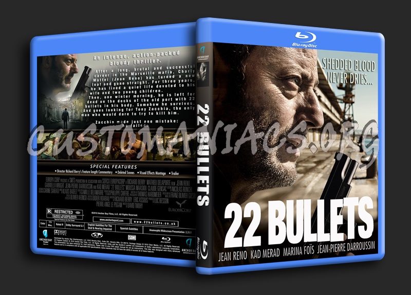 22 Bullets aka L'immortel blu-ray cover