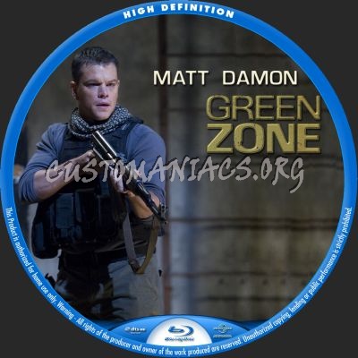 Green Zone blu-ray label