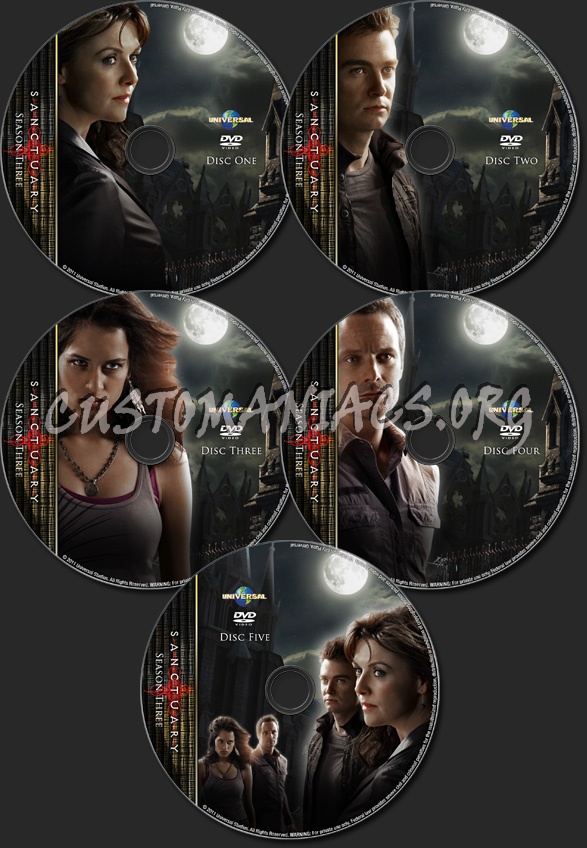 Sanctuary - TV Collection Season Three dvd label