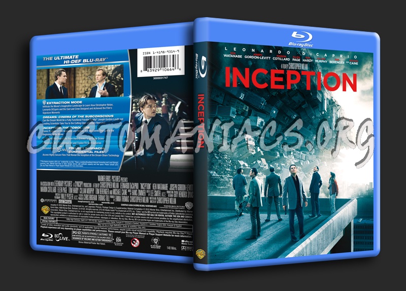 Inception blu-ray cover