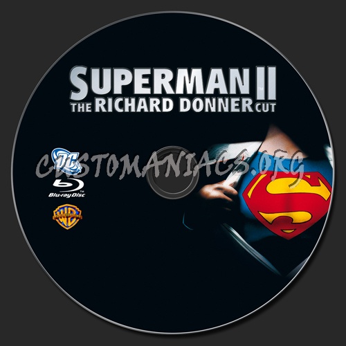 Superman 2 blu-ray label