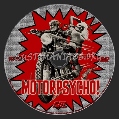 Motor Psycho dvd label