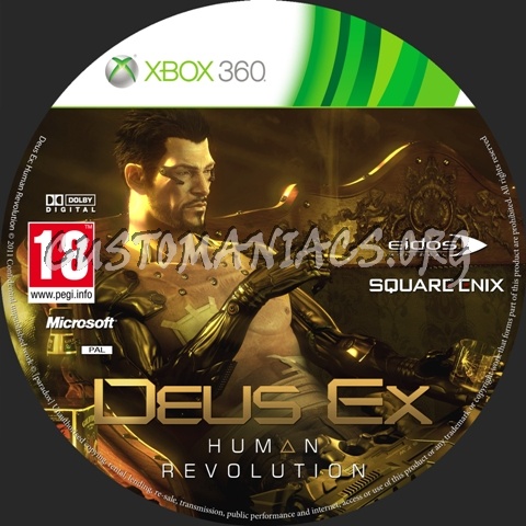 Deus Ex: Human Revolution dvd label