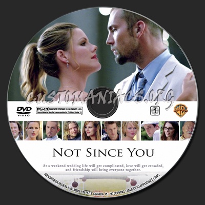 Not Since You (2009) dvd label