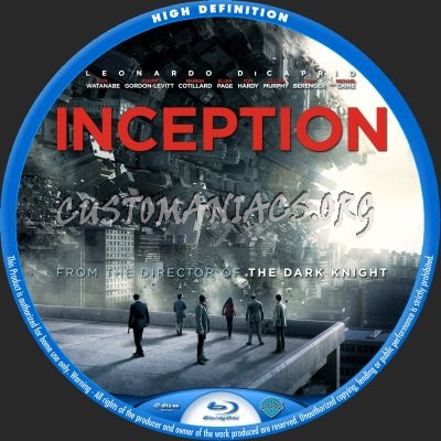 Inception blu-ray label