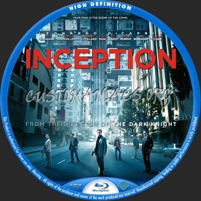 Inception blu-ray label