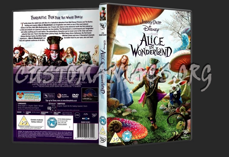 Alice In Wonderland dvd cover