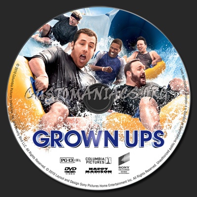 Grown Ups dvd label