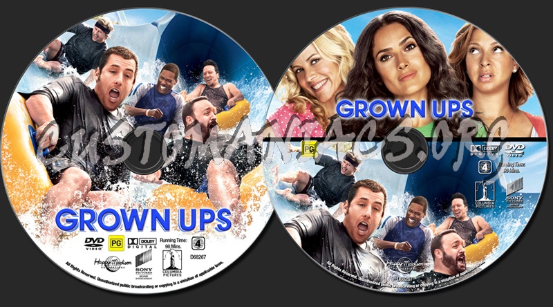 Grown Ups dvd label