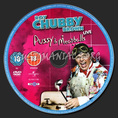 Roy Chubby Brown Pussy & Meatballs dvd label