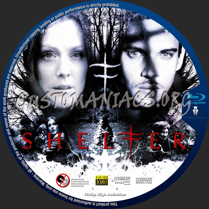 Shelter blu-ray label