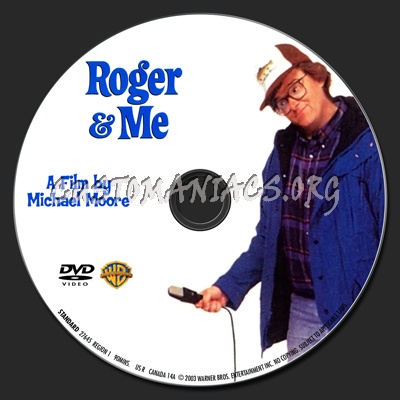 Roger & Me dvd label