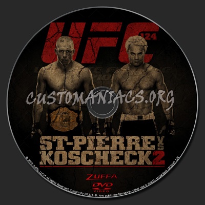 UFC 124 St-Piierre vs. Koscheck 2 dvd label