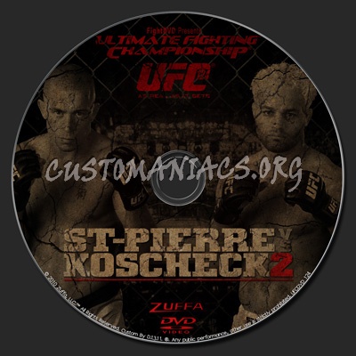 UFC 124 St-Piierre vs. Koscheck 2 dvd label